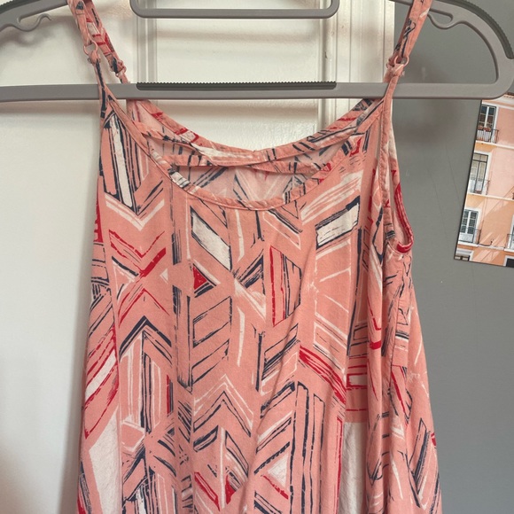 pink patterned tank top; size 12 - Picture 2 of 3